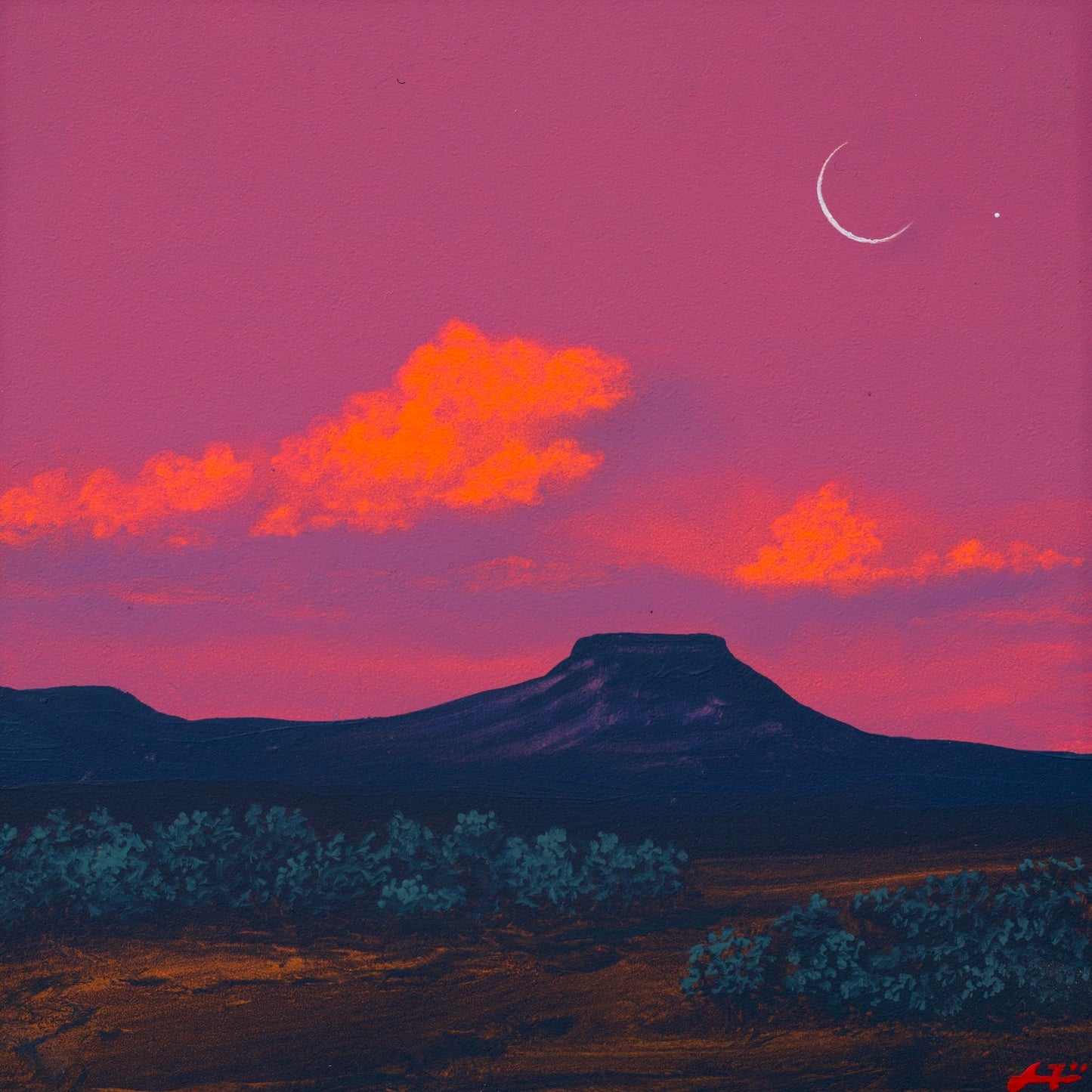 Abiquiú Mini Series 3, No.10 - 6" x 6"