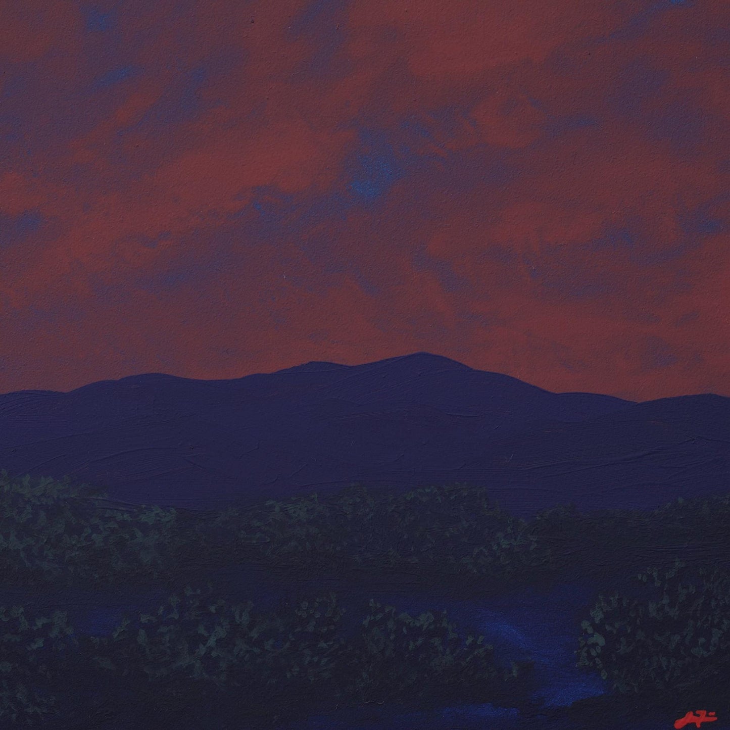 Sangre de Cristo Miniature Series 3, No.9 - 6" x 6"