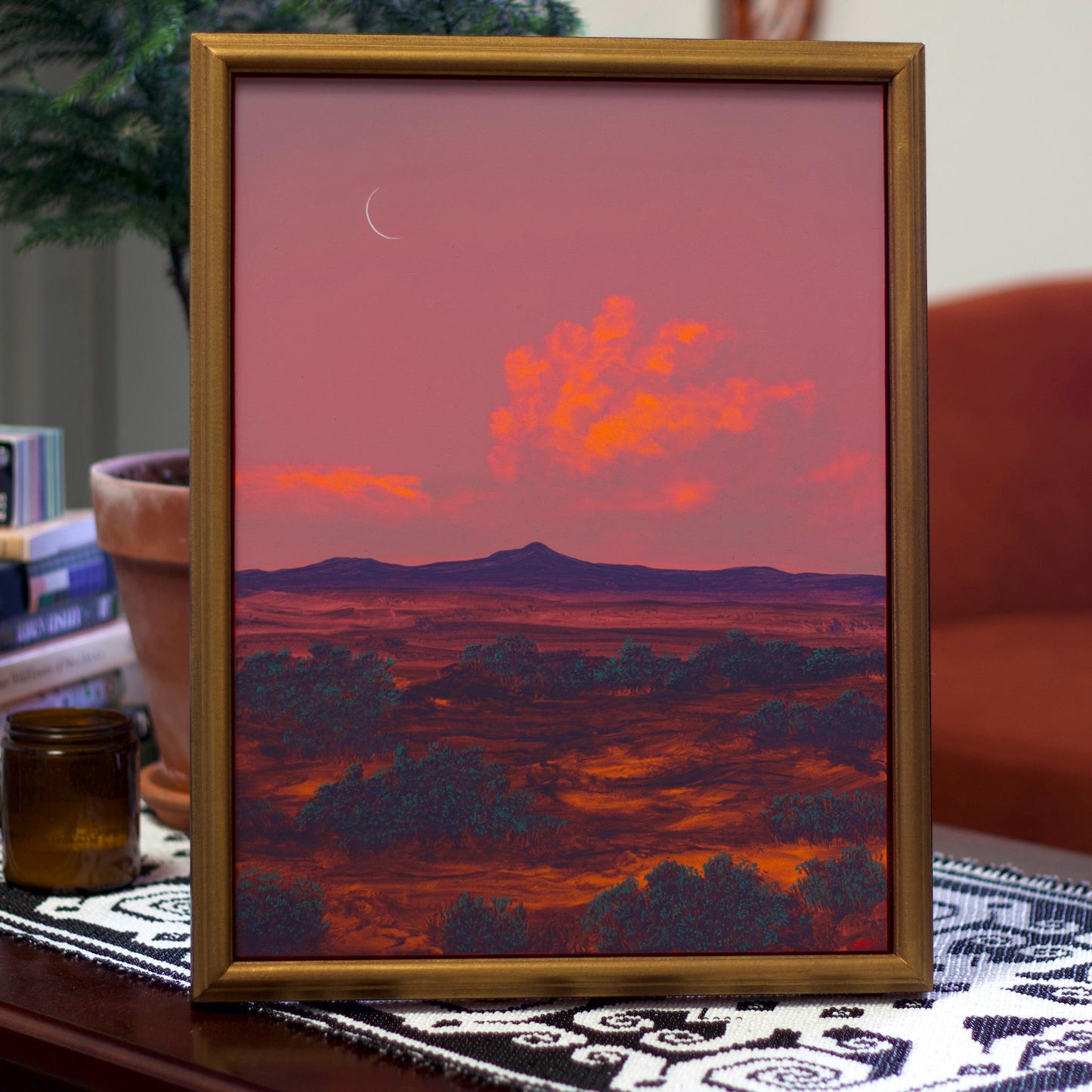 Agua Fria No.11 - 12" x 16"- Southwestern Oil Painting in Handmade Frame