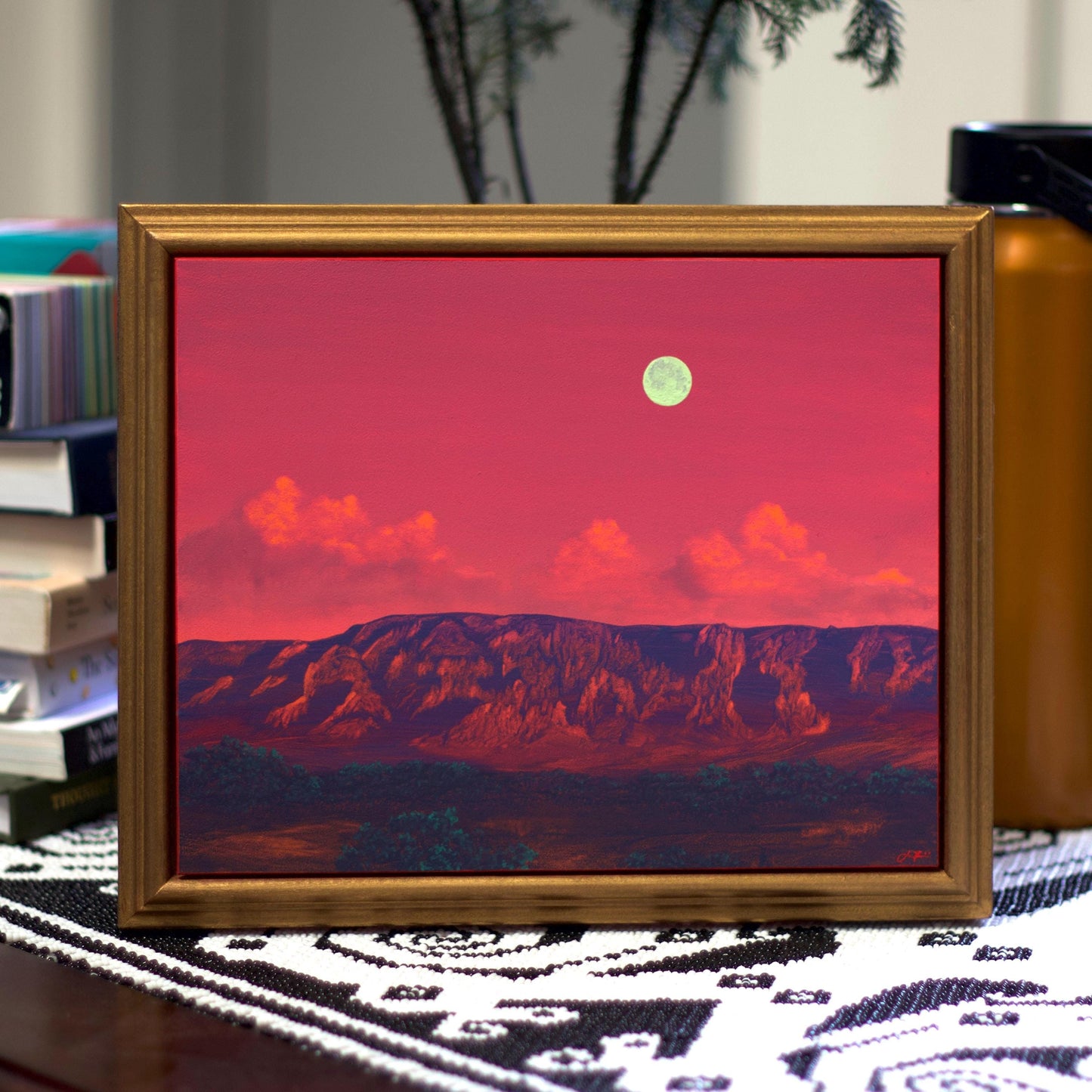 Sedona No.1 - 8" x 10"- Southwestern Oil Painting in Handmade Frame