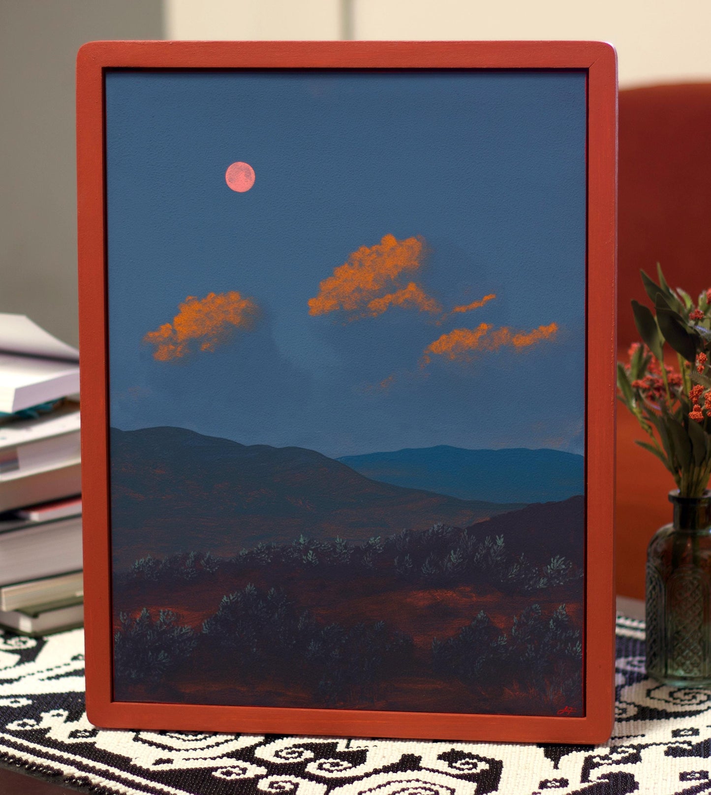 Glendale No.3 - 12" x 16", Original Southwestern Landscape Painting in Handmade Frame