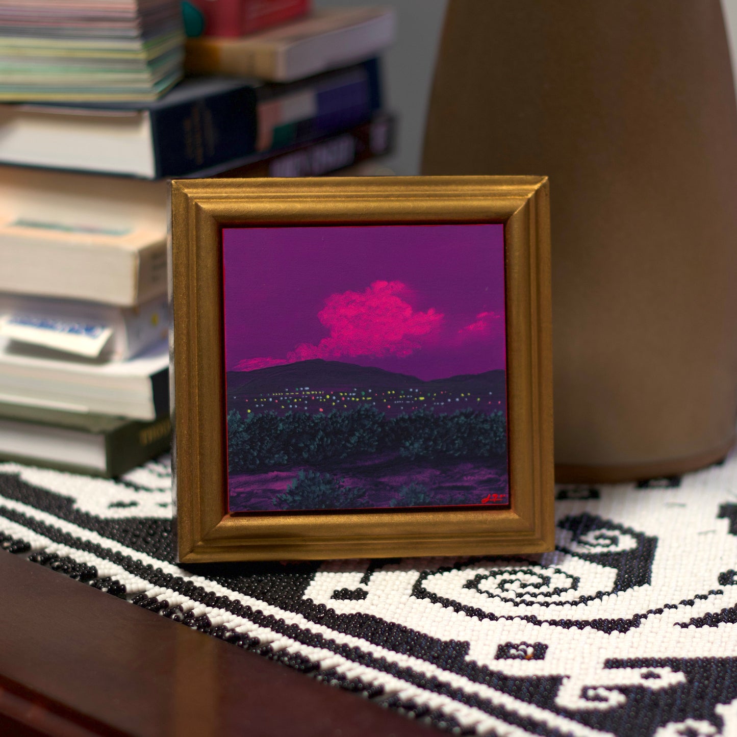 Santa Fe Nocturne Miniature No.5 - 4" x 4"