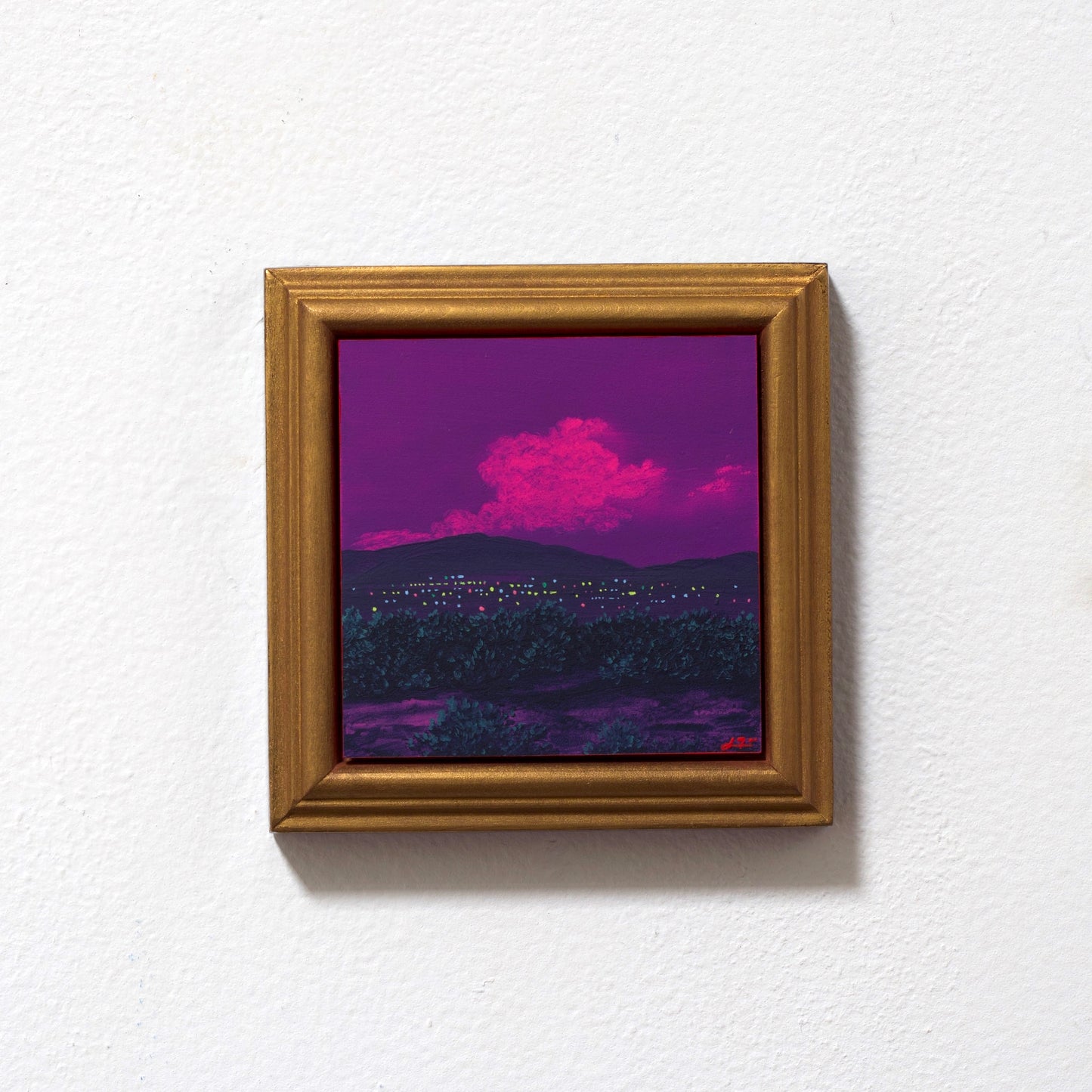 Santa Fe Nocturne Miniature No.5 - 4" x 4"