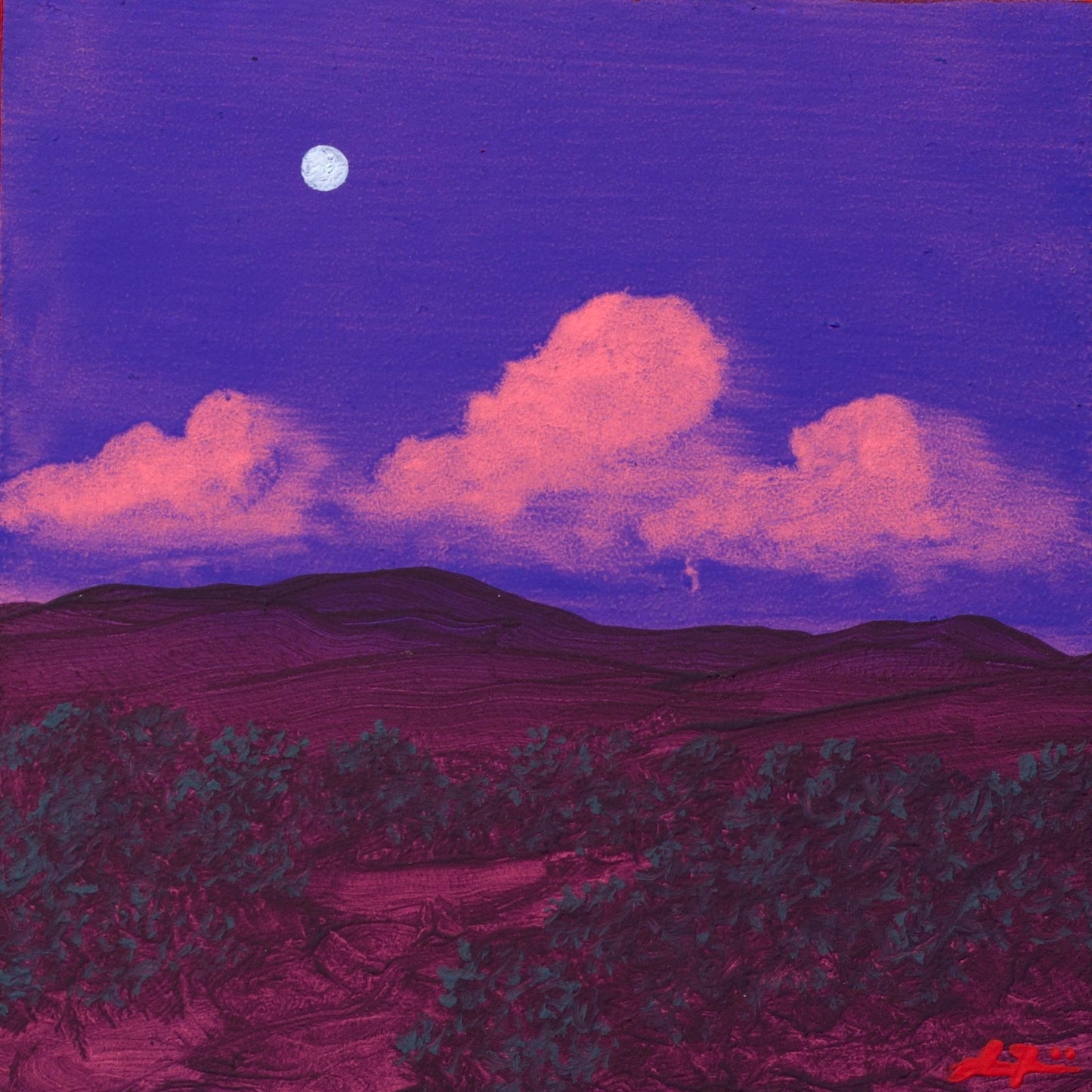 Sangre de Cristo Miniature Series 3, No.16 - 4" x 4"