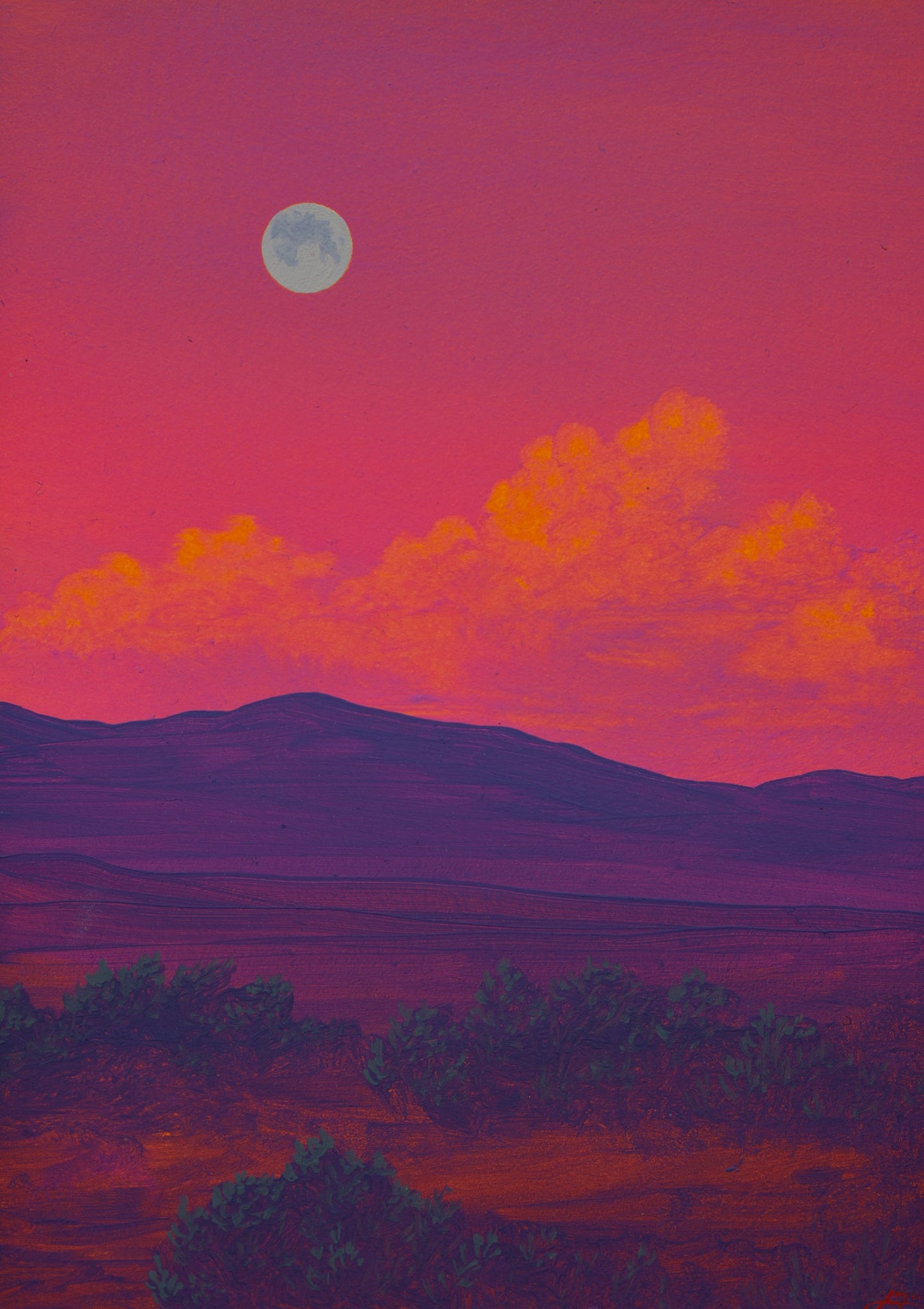 Santa Fe Foothills Miniature No.3 - 5" x 7"