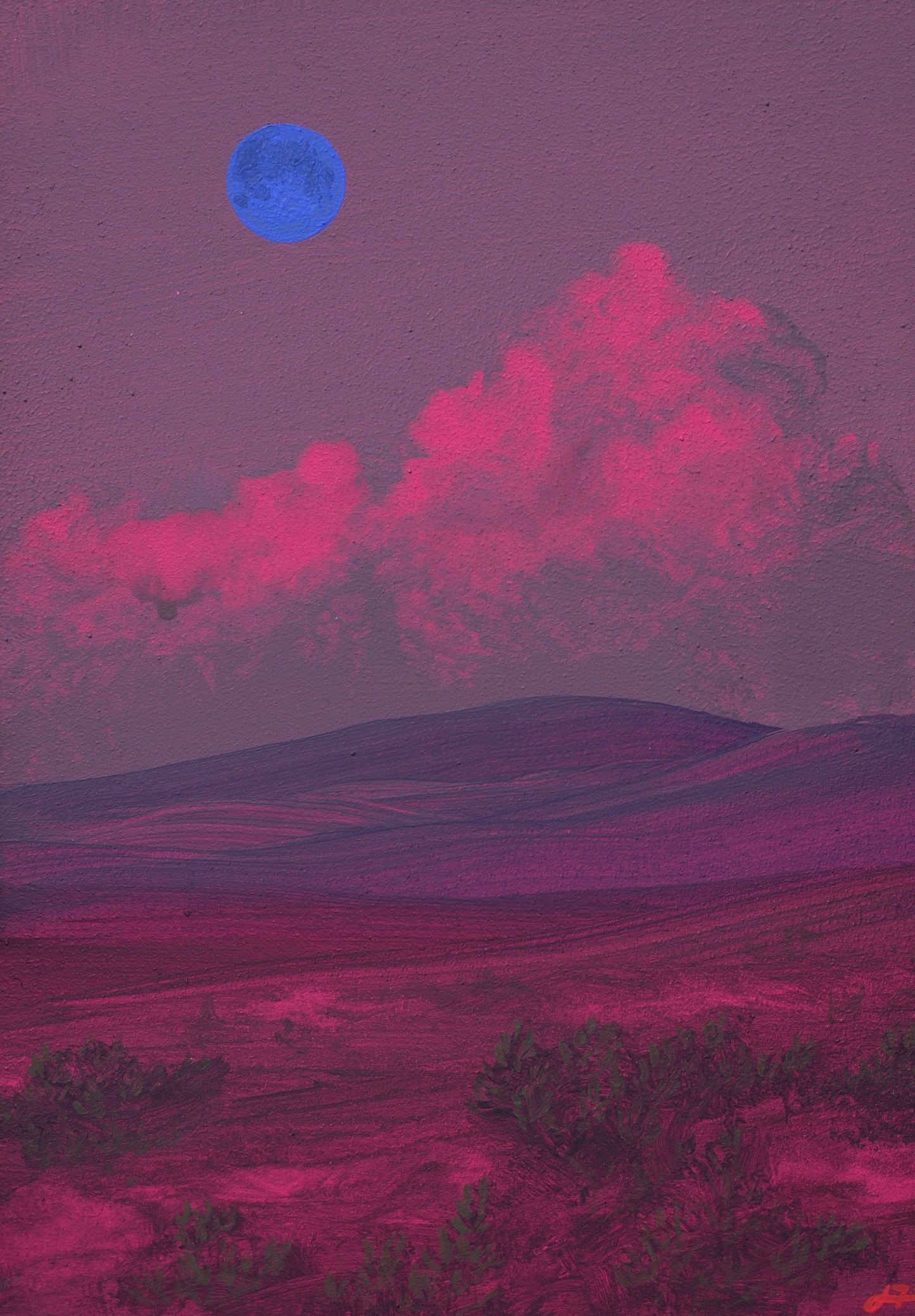 Santa Fe Foothills Miniature Series 2, No.3 - 5" x 7"