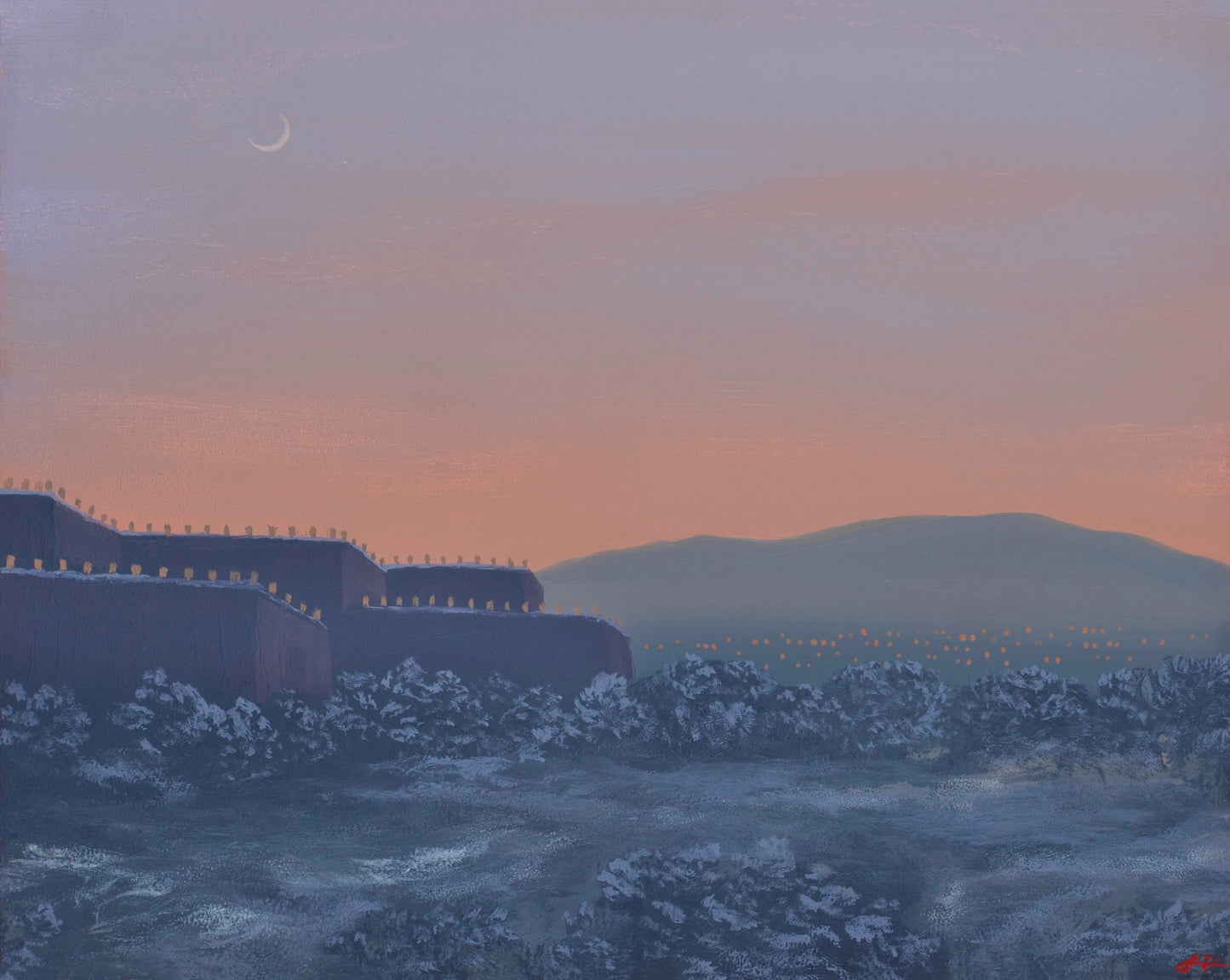 Winter in Santa Fe No.8 - Limited Edition 'Hold to Light' Print