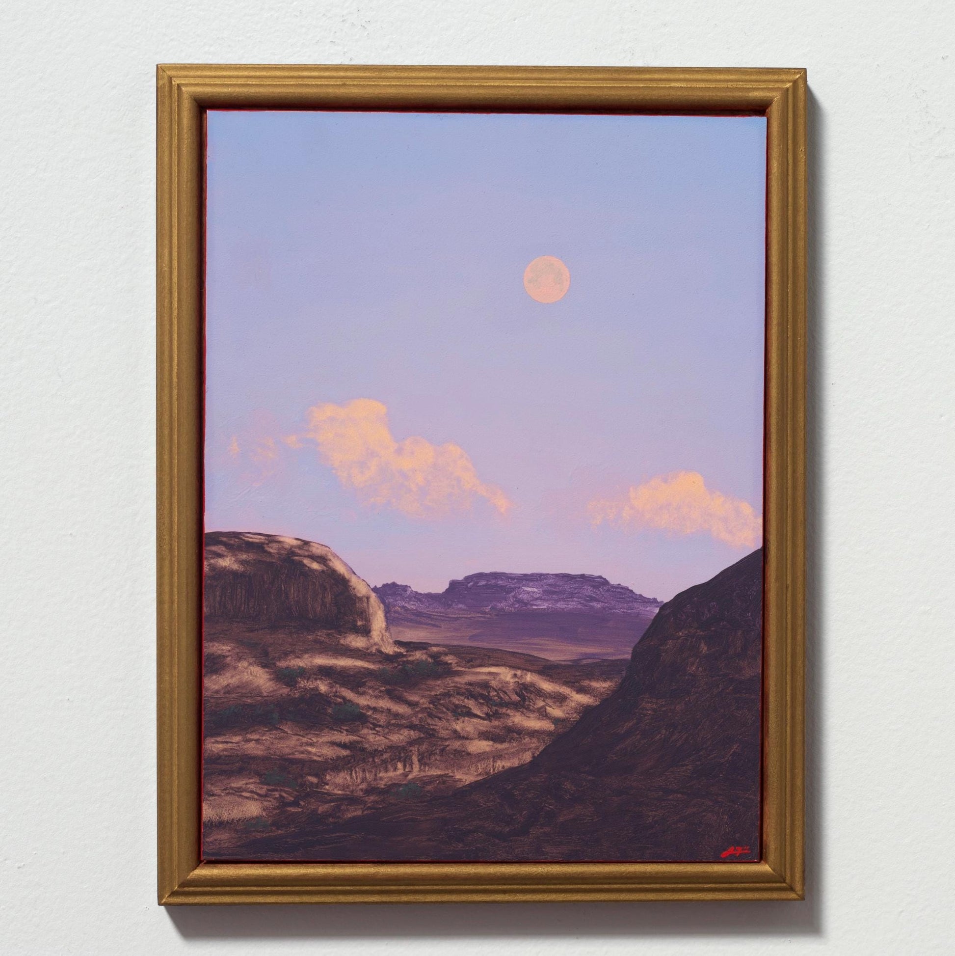 Moab No.1 - 9" x 12"- Southwestern Oil Painting in Handmade Frame