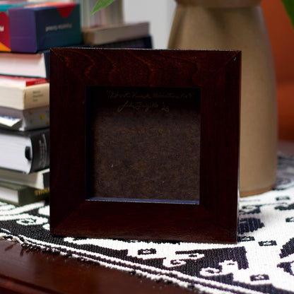 Ghost Ranch Miniature No.8 - 6" x 6", Original Southwestern Landscape Painting in Handmade Frame
