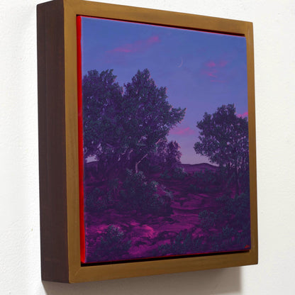 Big Tesuque No.2 - 12" x 12" Oil Painting in Handmade Frame