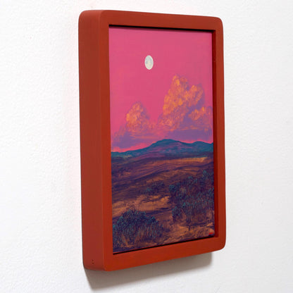 Nambé Badlands No.2 - 8" x 10"- Southwestern Painting in Handmade Frame