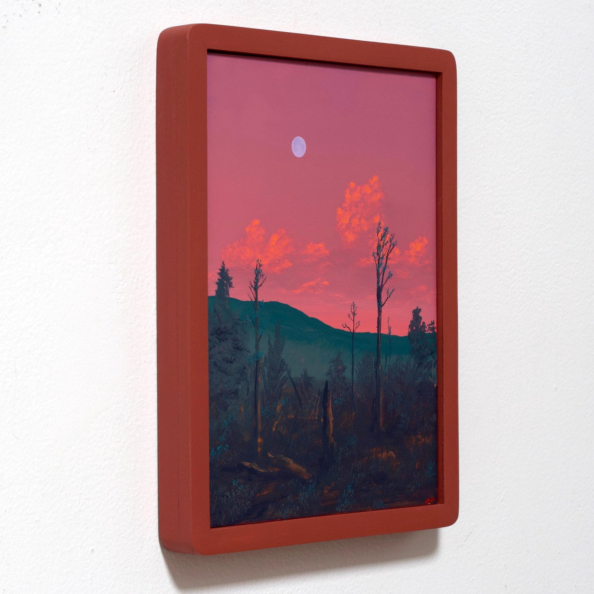 Aspen Vista, Santa Fe, August 17th 2025 - 9" x 12"- Southwestern Painting in Handmade Frame