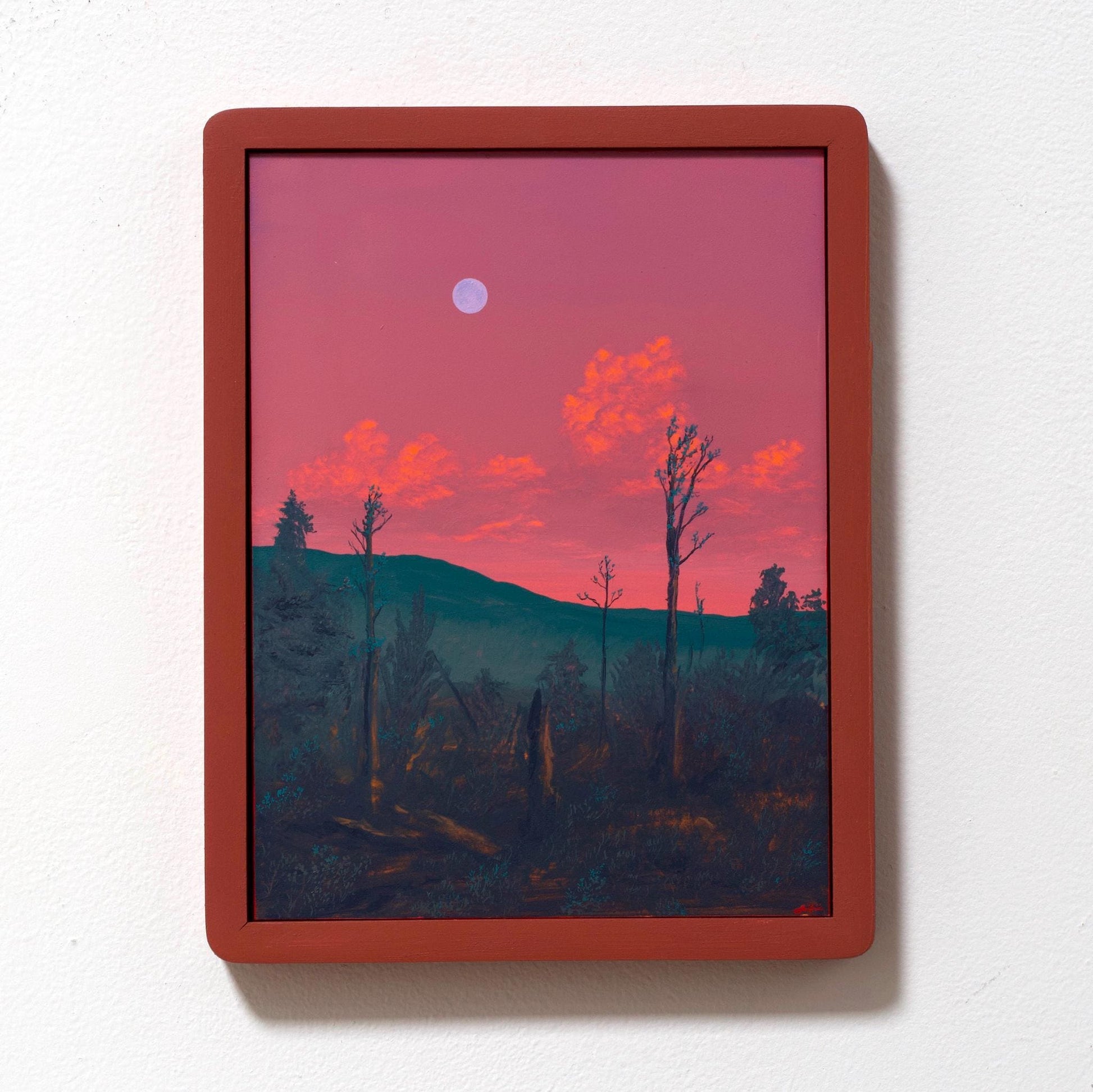 Aspen Vista, Santa Fe, August 17th 2025 - 9" x 12"- Southwestern Painting in Handmade Frame