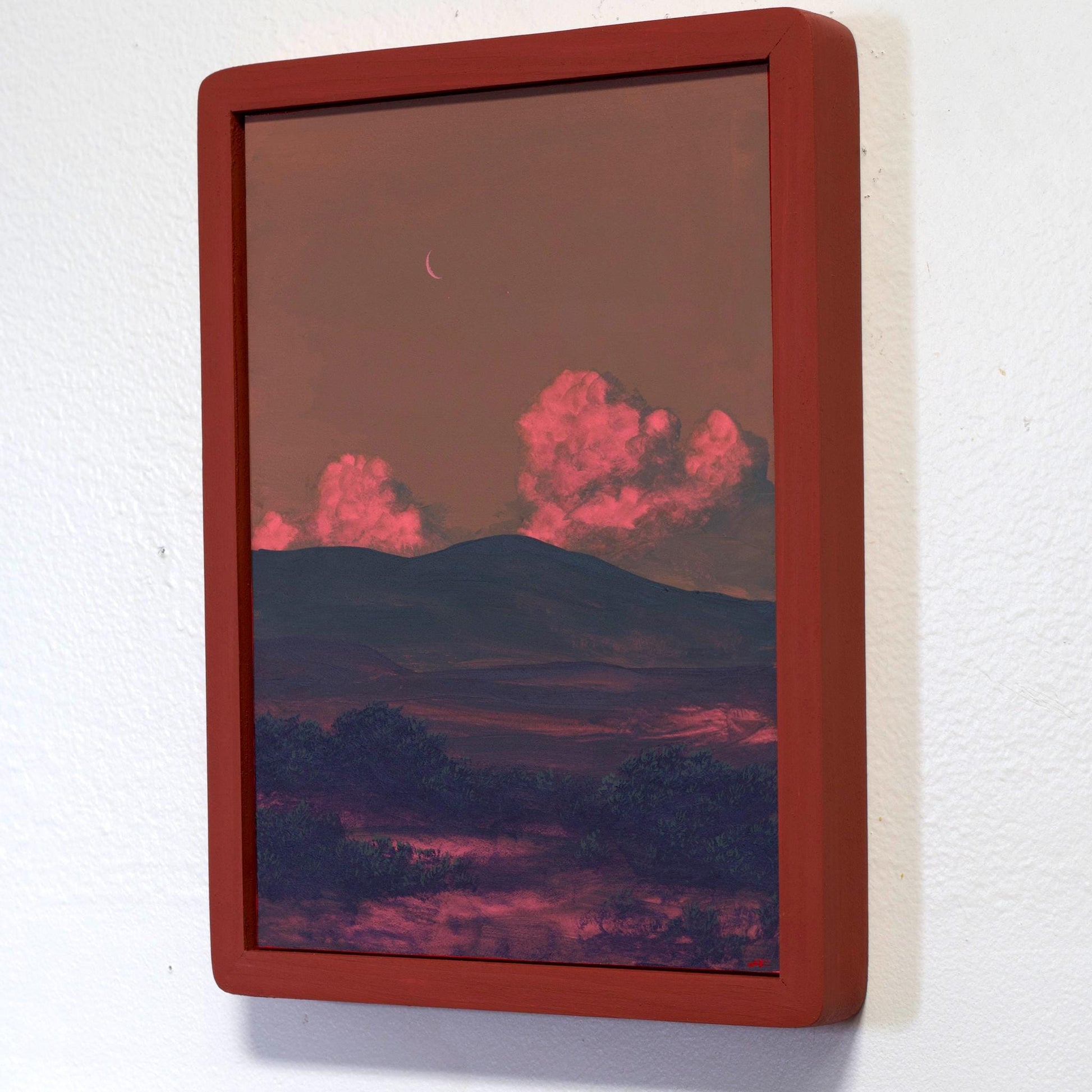 Santa Fe Foothills No.3 - 9" x 12"- Southwestern Painting in Handmade Frame