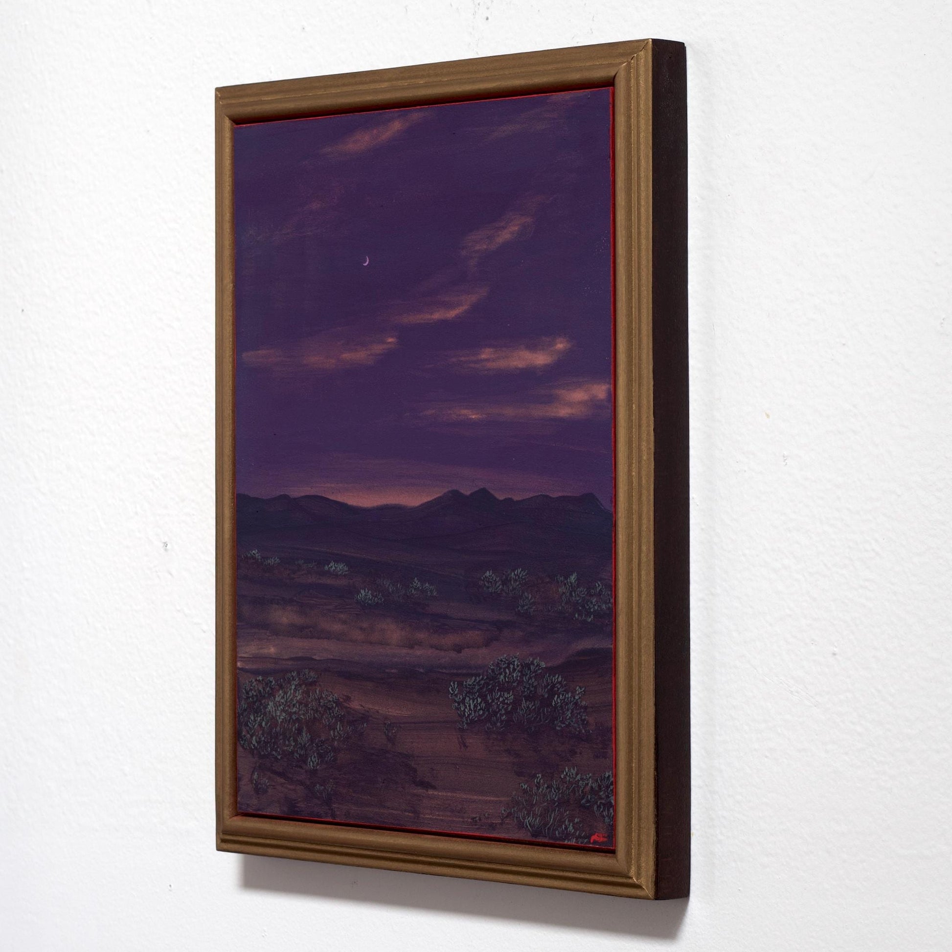 Galisteo Basin No.2 - 9" x 12"- Southwestern Painting in Handmade Frame