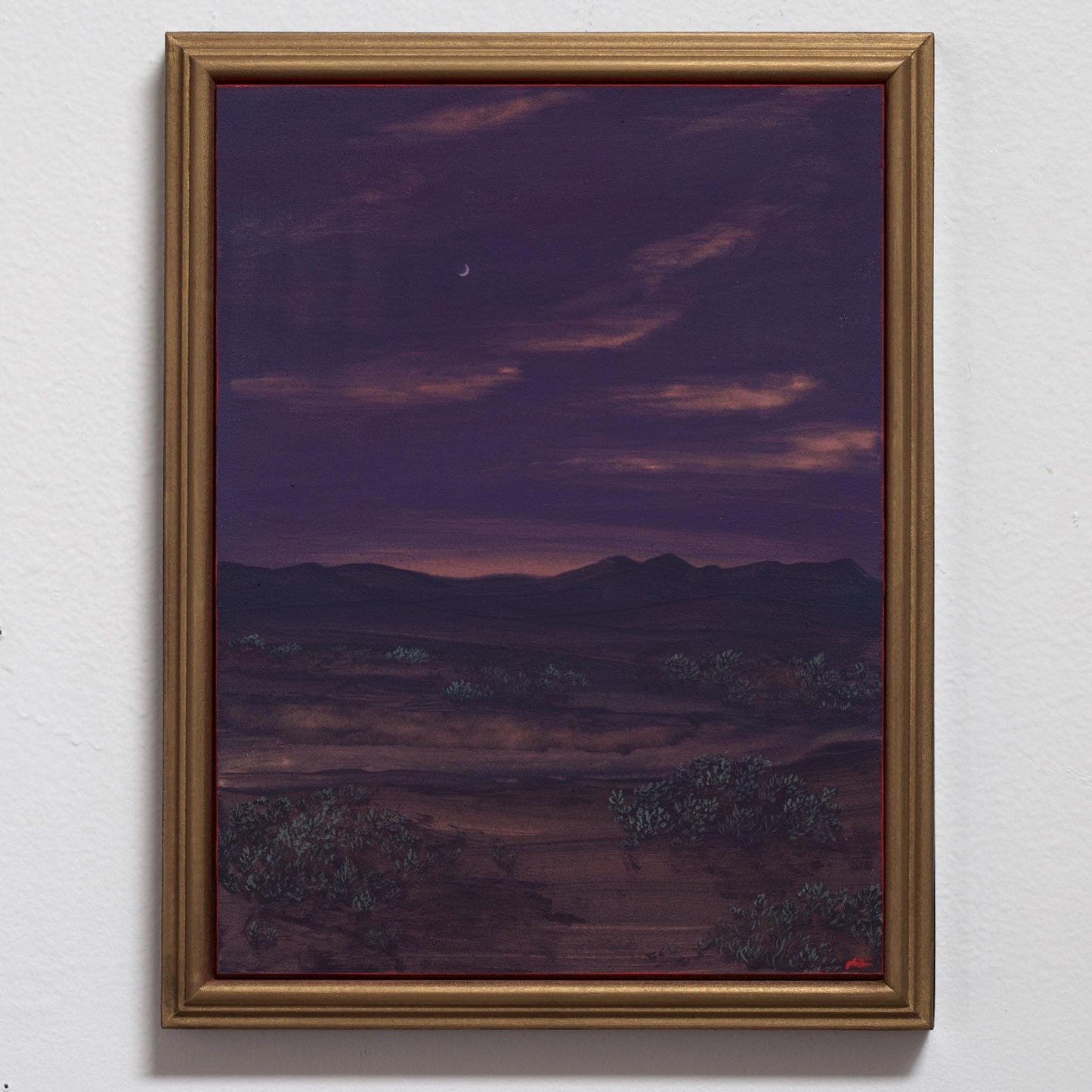 Galisteo Basin No.2 - 9" x 12"- Southwestern Painting in Handmade Frame