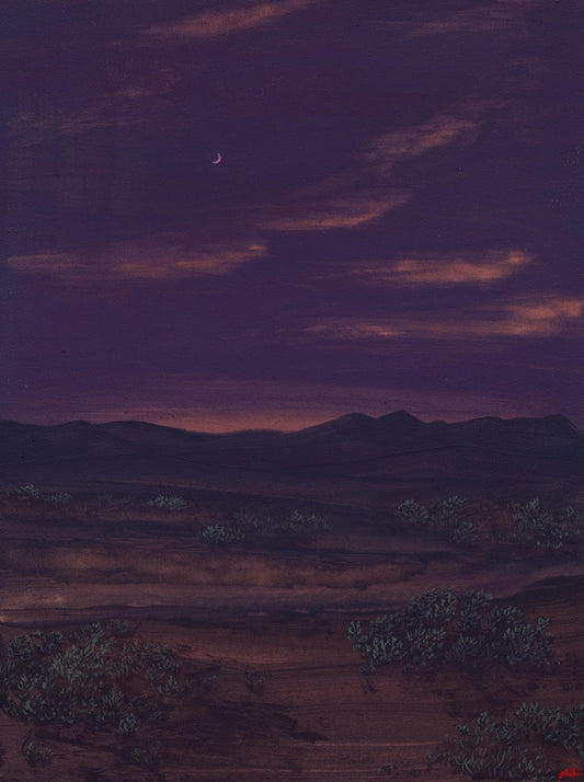 Galisteo Basin No.2 - 9" x 12"- Southwestern Painting in Handmade Frame