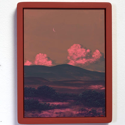 Santa Fe Foothills No.3 - 9" x 12"- Southwestern Painting in Handmade Frame