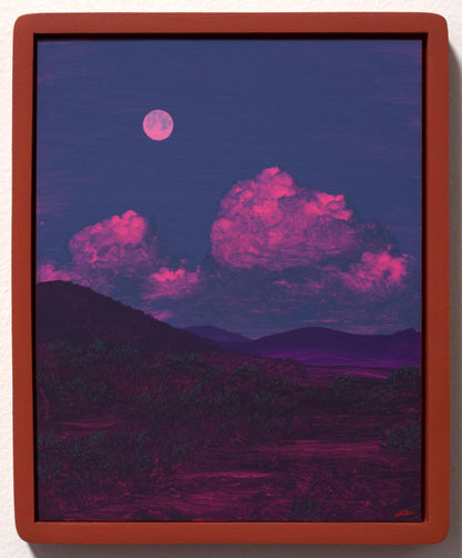 Texas Hill Country No.1 - 8" x 10"- Southwestern Oil Painting in Handmade Frame