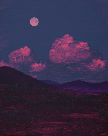 Texas Hill Country No.1 - 8" x 10"- Southwestern Oil Painting in Handmade Frame