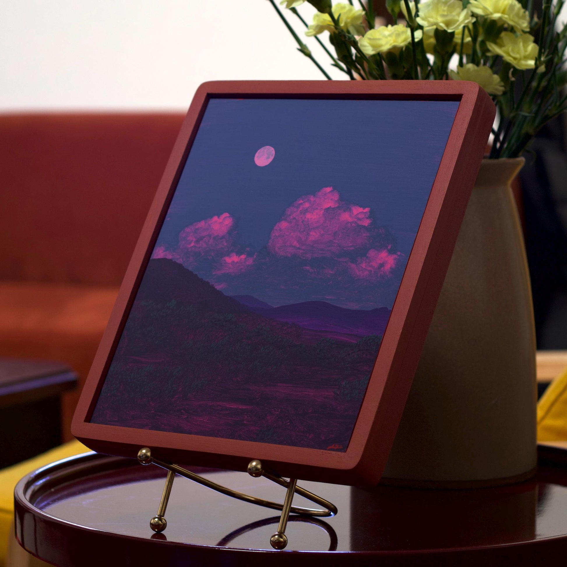 Texas Hill Country No.1 - 8" x 10"- Southwestern Oil Painting in Handmade Frame