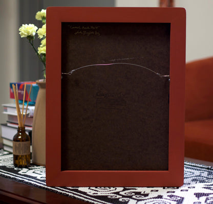 Camel Rock No.4 - 12" x 16", Original Southwestern Landscape Painting in Handmade Frame