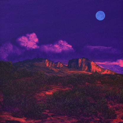 Sedona Miniature No.4 - 6" x 6" Southwest Landscape Painting in Handmade Frame