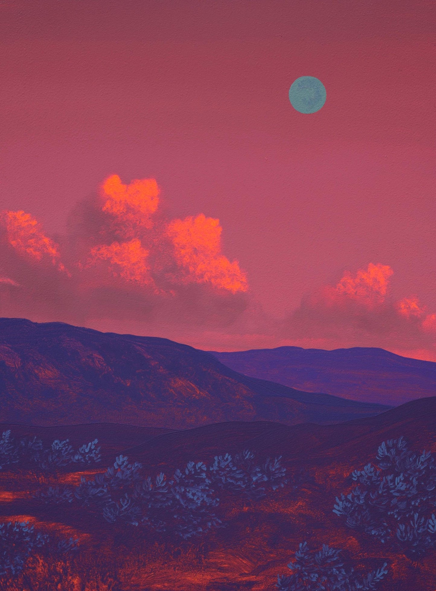 Glendale No.2 - 8" x 10", Original Southwestern Landscape Painting in Handmade Frame