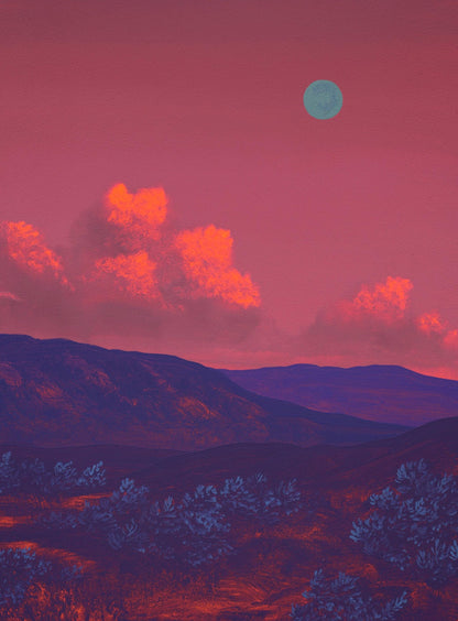 Glendale No.2 - 8" x 10", Original Southwestern Landscape Painting in Handmade Frame