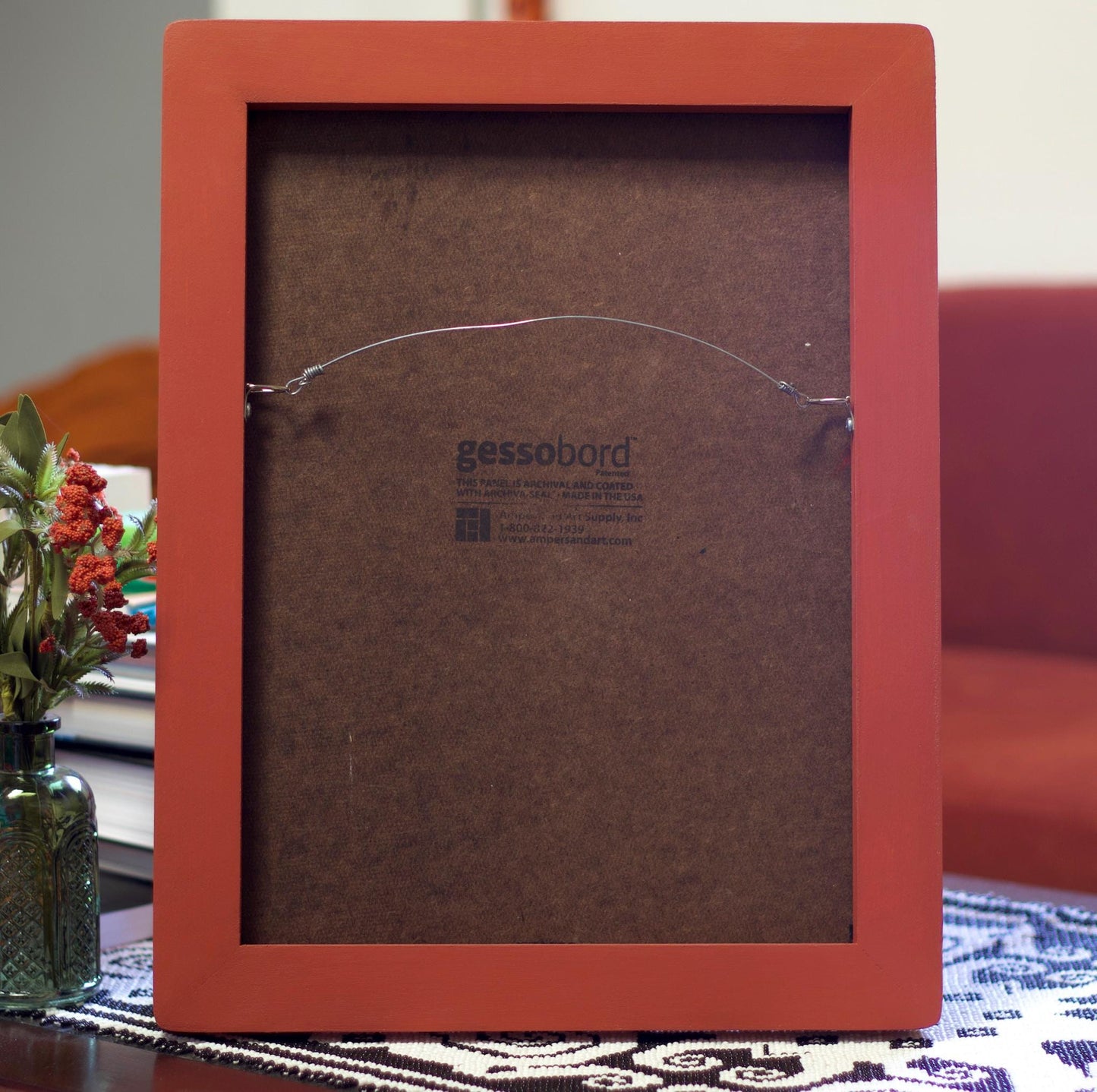 Santa Fe Foothills No.9 - 12" x 16", Original Southwestern Landscape Painting in Handmade Frame