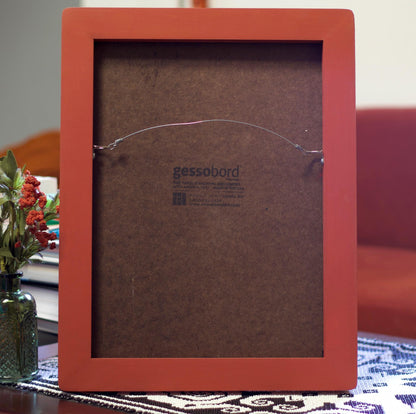 Santa Fe Foothills No.9 - 12" x 16", Original Southwestern Landscape Painting in Handmade Frame