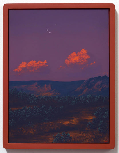 Sedona No.2 - 12" x 16", Original Southwestern Landscape Painting in Handmade Frame