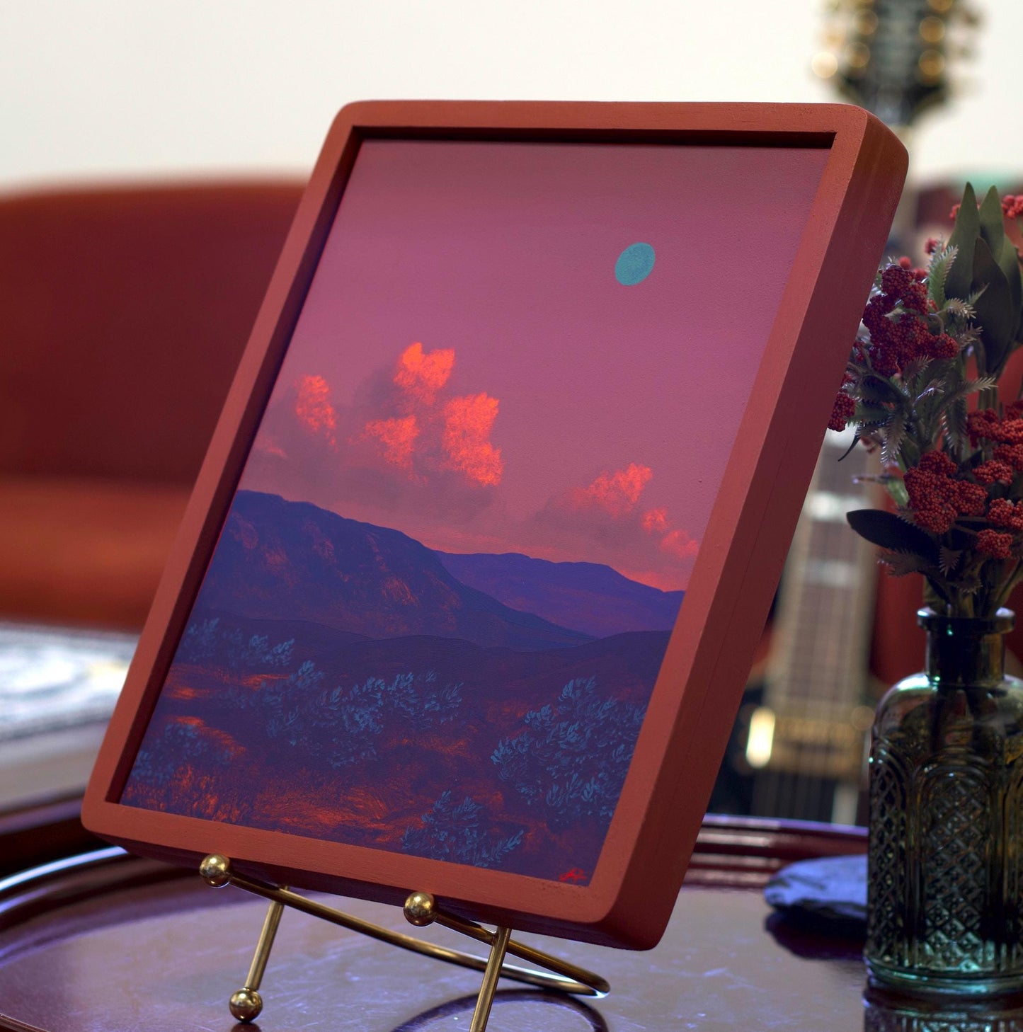 Glendale No.2 - 8" x 10", Original Southwestern Landscape Painting in Handmade Frame