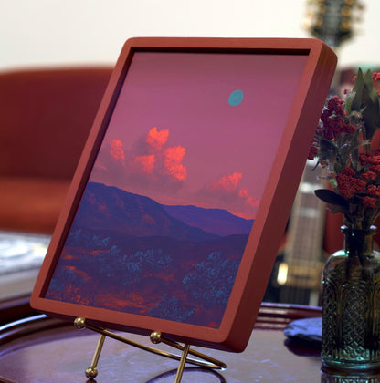 Glendale No.2 - 8" x 10", Original Southwestern Landscape Painting in Handmade Frame