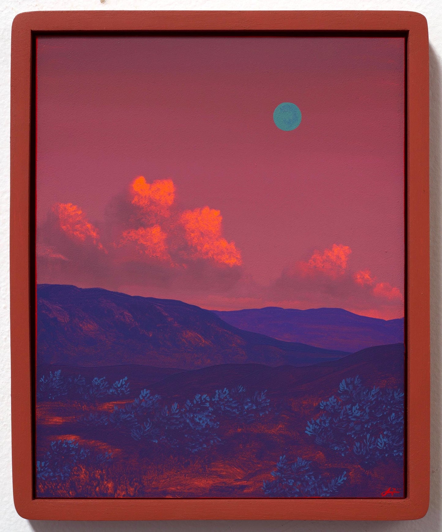 Glendale No.2 - 8" x 10", Original Southwestern Landscape Painting in Handmade Frame