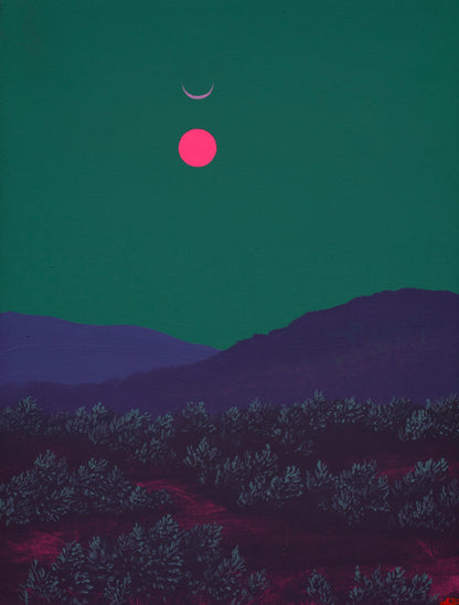 Arroyo Hondo No.1 - 9" x 12", Original Southwestern Landscape Painting in Handmade Frame