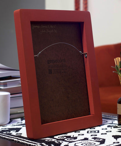 Jemez Series 8, No.3 - 11" x 14", Original Southwestern Landscape Painting in Handmade Frame