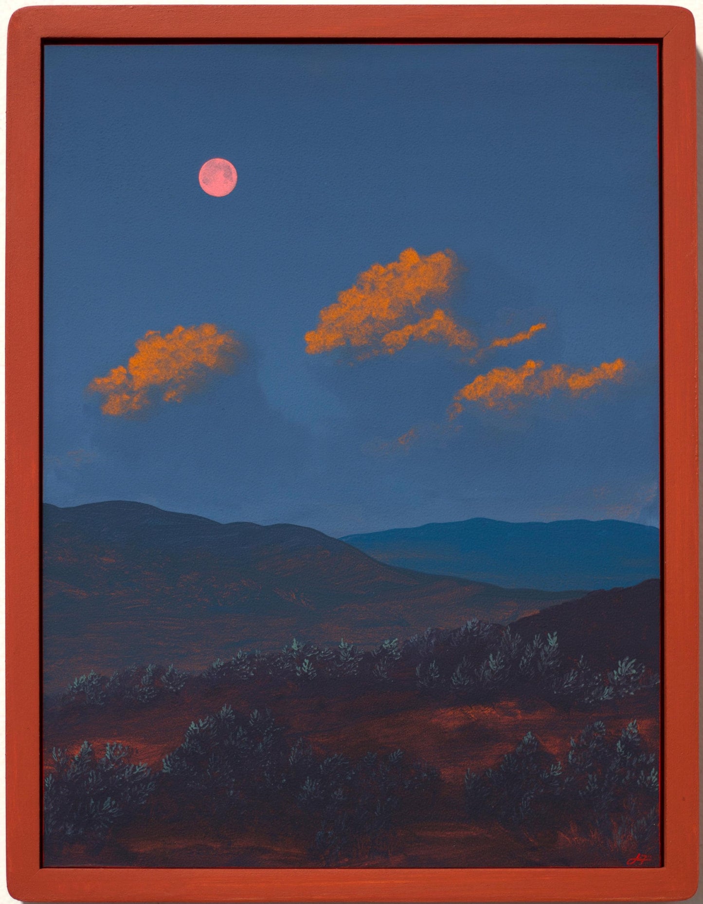 Glendale No.3 - 12" x 16", Original Southwestern Landscape Painting in Handmade Frame