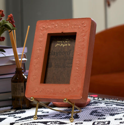 Santa Fe Foothills Miniature Series 2, No.7 - 5" x 7" Southwest Landscape Painting in Handmade Frame