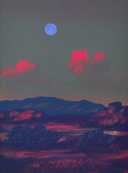 Dragoon AZ, April 2026 - 12" x 16", Original Southwestern Landscape Painting in Handmade Frame