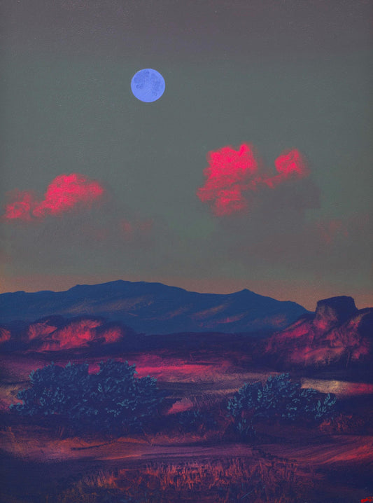 Dragoon AZ, April 2026 - 12" x 16", Original Southwestern Landscape Painting in Handmade Frame