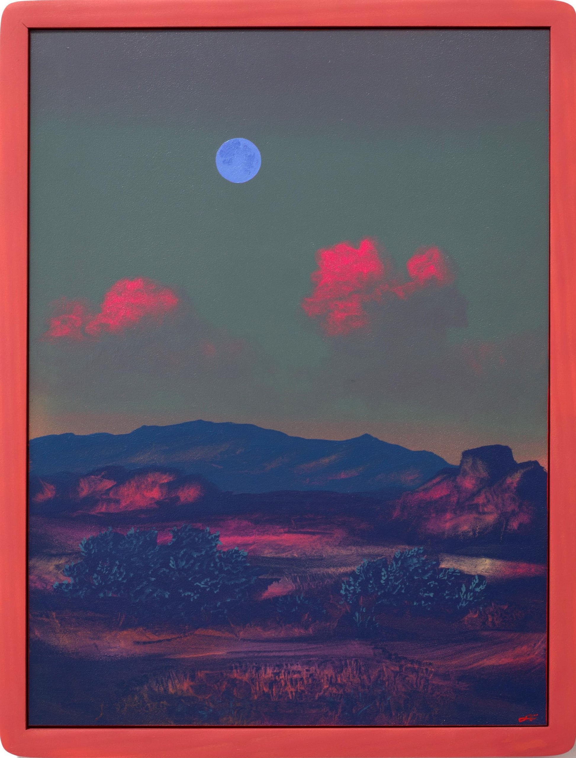 Dragoon AZ, April 2026 - 12" x 16", Original Southwestern Landscape Painting in Handmade Frame