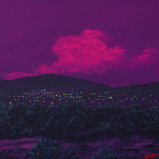 Santa Fe Nocturne Miniature No.5 - 4" x 4"