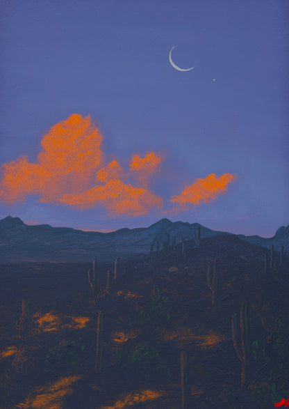 Saguaro Miniature No.2 - 5" x 7"