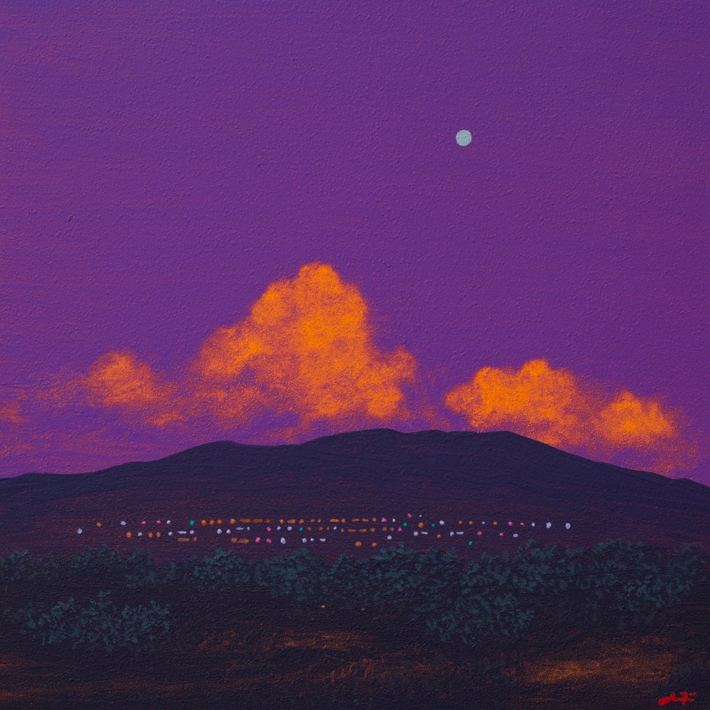 Santa Fe Nocturne Miniature No.3 - 6" x 6"