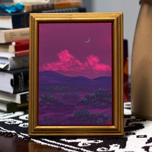 Santa Fe Nocturne Miniature No.7 - 5" x 7"