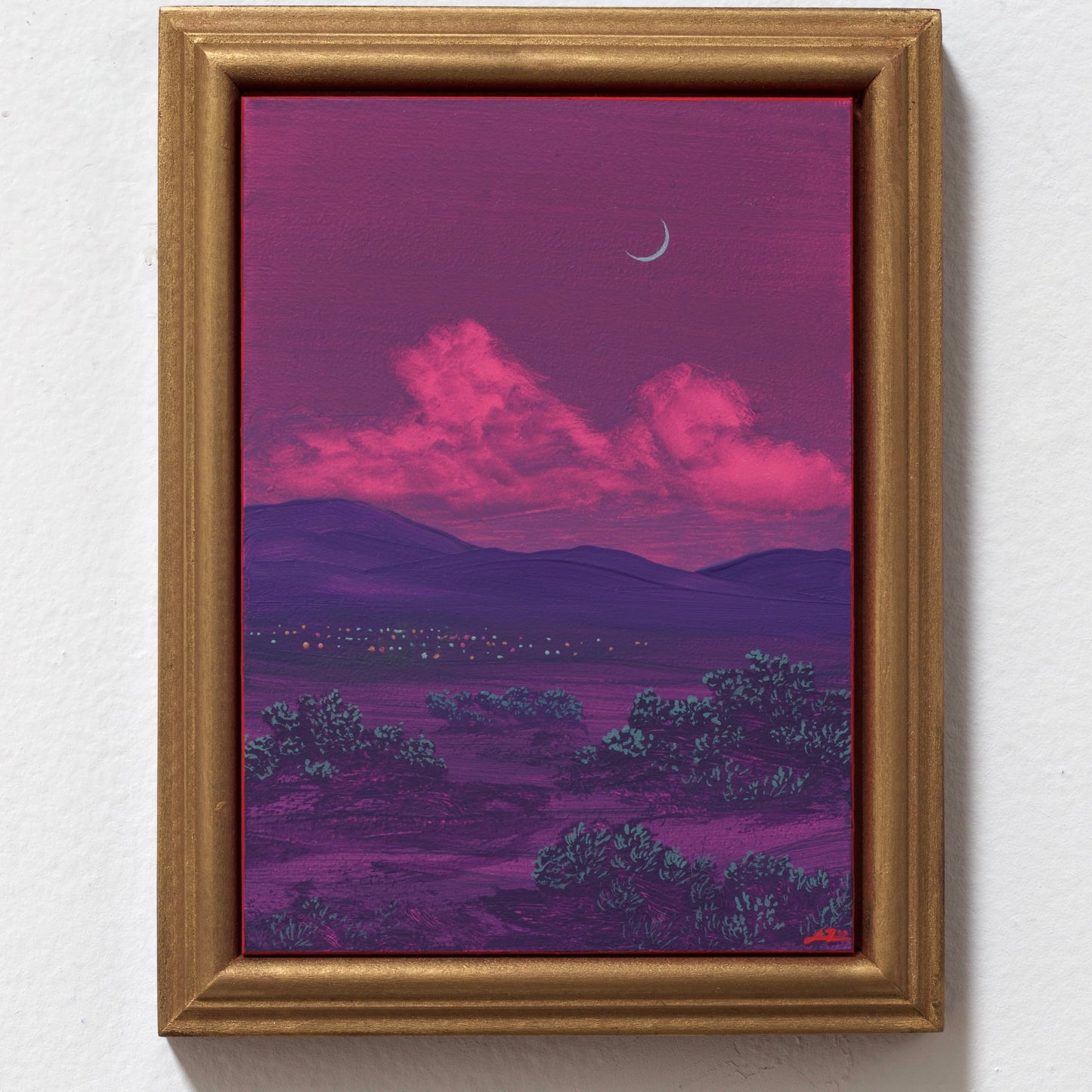 Santa Fe Nocturne Miniature No.7 - 5" x 7"