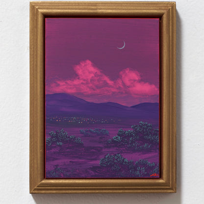 Santa Fe Nocturne Miniature No.7 - 5" x 7"