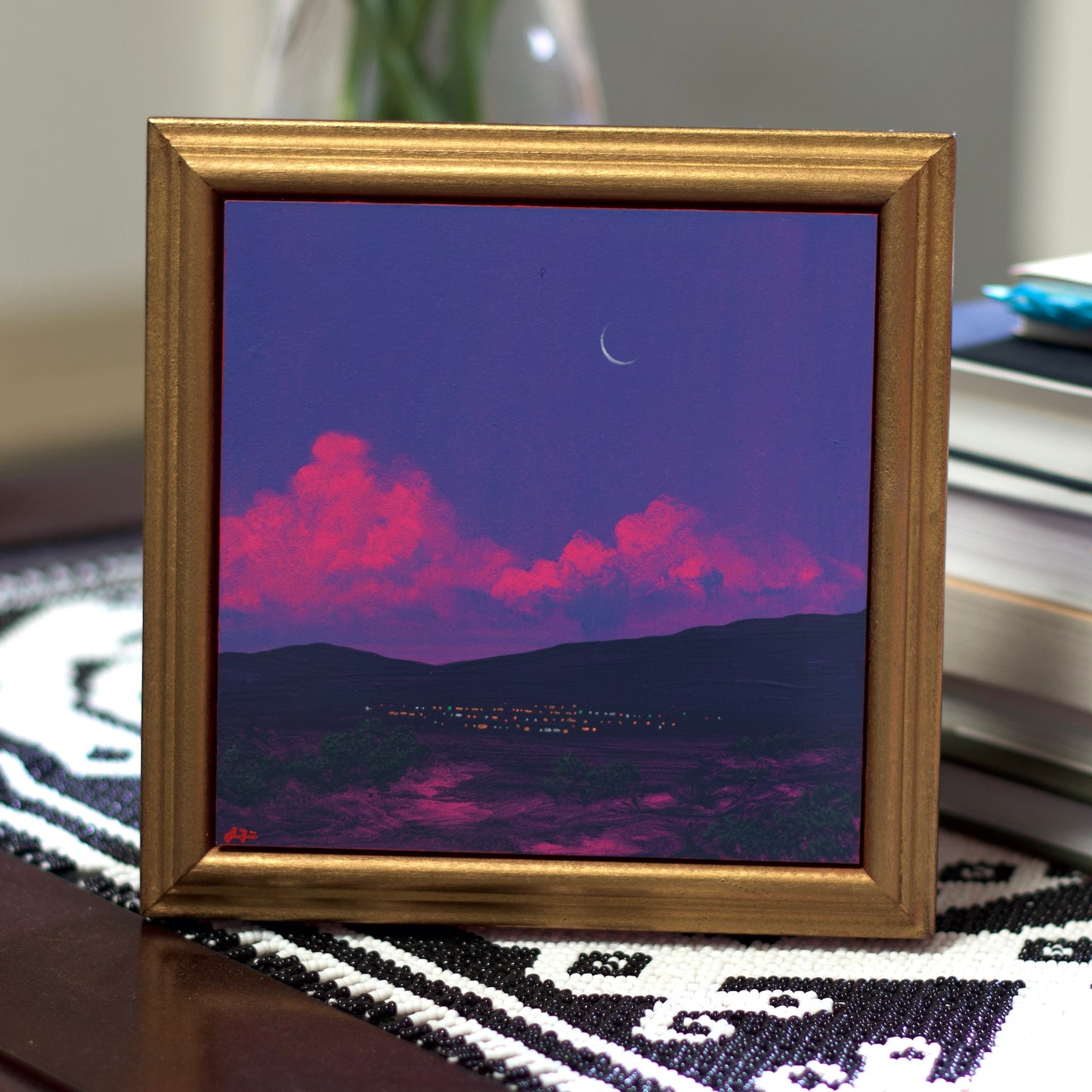 Santa Fe Nocturne Miniature No.2 - 6" x 6"