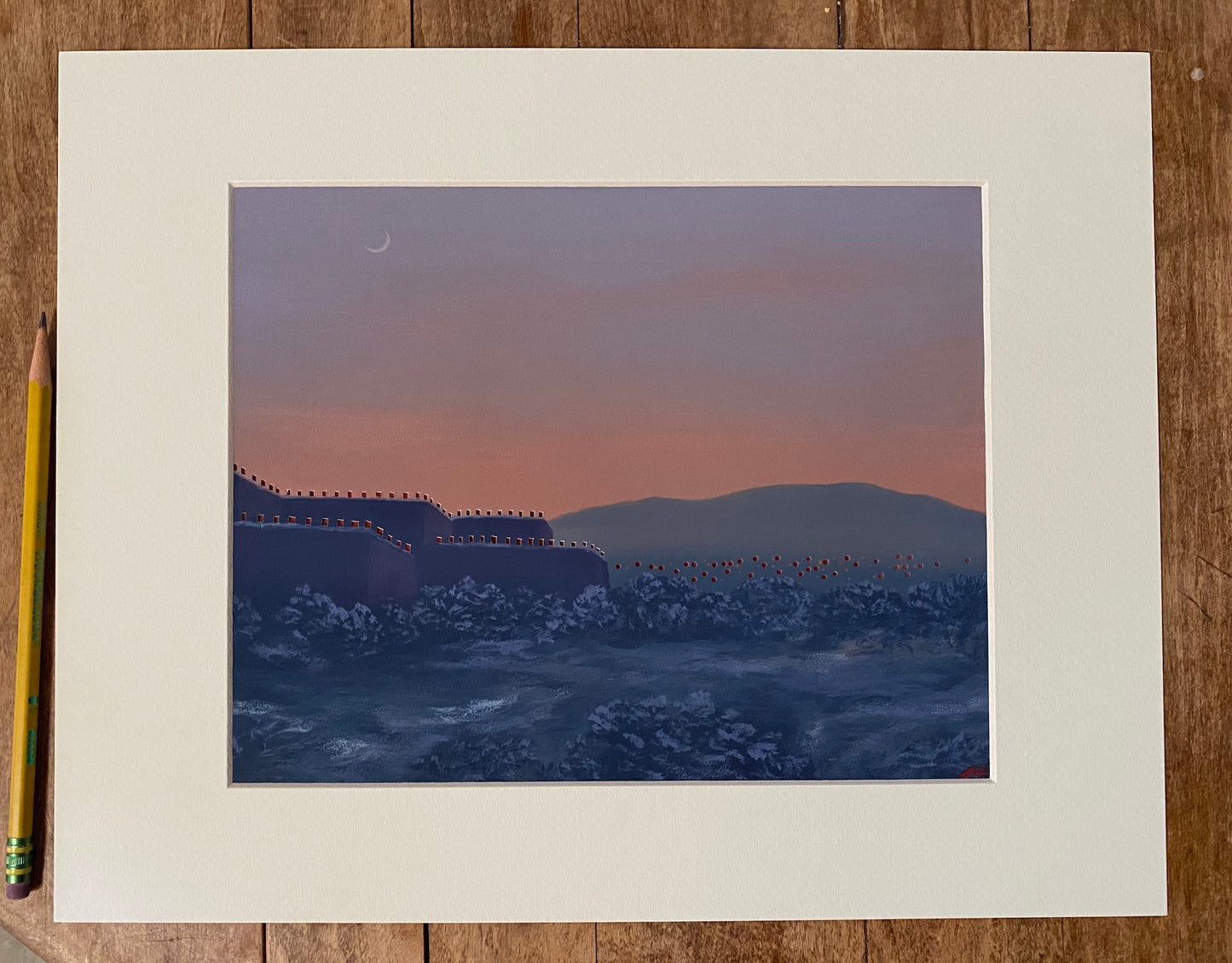 Winter in Santa Fe No.8 - Limited Edition 'Hold to Light' Print